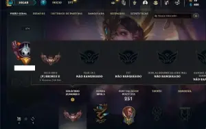 Conta bronze 2 com 130 Champs e 57 Skins + 1 Prestigio Sett