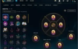 Conta Mestre nível 42, varios emotes e winrate positiva!