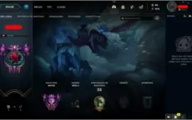 Conta Mestre nível 42, varios emotes e winrate positiva!