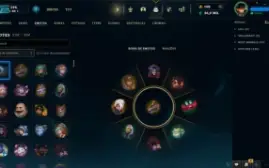League of Legends conta nvl 851, 401 skins, all champs.