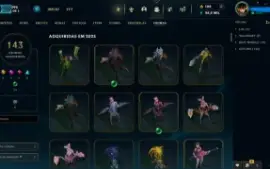 League of Legends conta nvl 851, 401 skins, all champs.