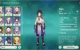 [AR34] XIAO 5* + QIQI 5* + ESPADÃO ORGULHO CELESTIAL 5*