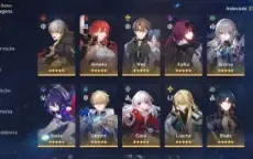 Honkai Star Rail com quase todos personagens