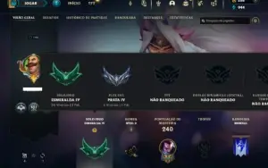 Esmeralda 4 com 85 Champs e 51 Skins + 2 Fragmentos