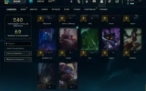Esmeralda 4 com 85 Champs e 51 Skins + 2 Fragmentos