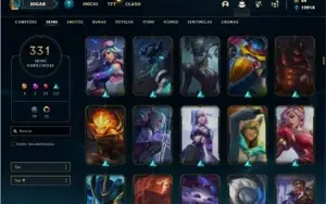 Conta ouro 2 com TODOS os champs e 331 Skins + 5 Vitoriosas