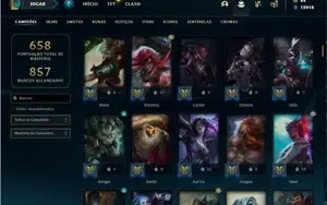 Conta ouro 2 com TODOS os champs e 331 Skins + 5 Vitoriosas