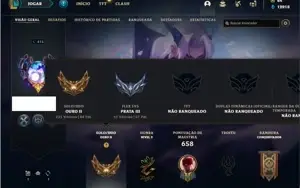 Conta ouro 2 com TODOS os champs e 331 Skins + 5 Vitoriosas