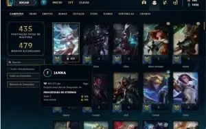 Conta ouro 1 com 141 Champs e 219 Skins + 6 Prestigios