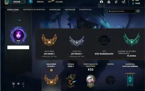Conta ouro 1 com 141 Champs e 219 Skins + 6 Prestigios