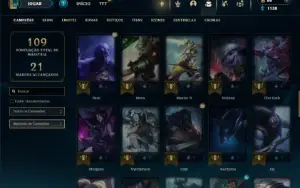 Esmeralda 1 com 70 Champs e 22 Skins ( JG / MID / TOP )
