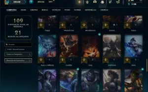 Esmeralda 1 com 70 Champs e 22 Skins ( JG / MID / TOP )