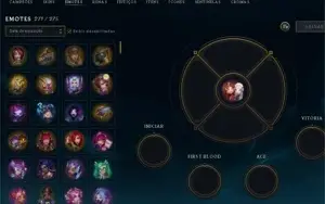 conta lol 474 skins baratinha