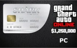 GTA Online: Great White Shark Cash Card - 1.250.000$ PC
