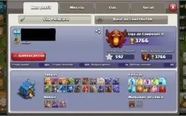 Conta Clash of Clans Cv 12 + 15,743 gemas