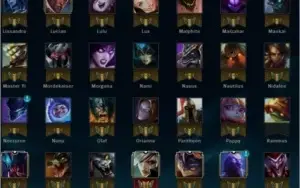 Conta lol OURO1 113 campeões 74 skins 10 paginas de runa