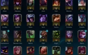 Conta lol OURO1 113 campeões 74 skins 10 paginas de runa
