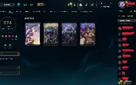 Conta de League of Legends à venda – Nível 698 - 274 Skins