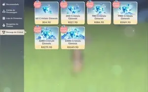 CONTA AR 55 - KAZUHA, ZHONGLI, XIAO, ITTO