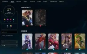 Conta Diamante 2 League of Legends- pode trocar e-mail/senha