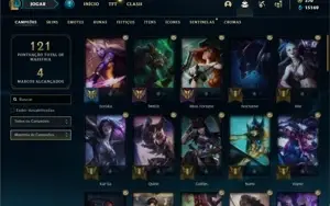 Conta ouro 4 com 53 Champs e 47 Skins