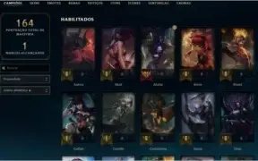 CONTA LOL PLATINA 2 63% DE WINRATE COM AKALI PRESTIGIO