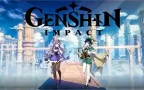 Conta Genshin Impact AR 5 com Venti e Keqing
