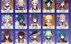 GENSHIN IMPACT (NA) AR 42 KEQING+VENTI 1/6+MONA + 5k GEMAS