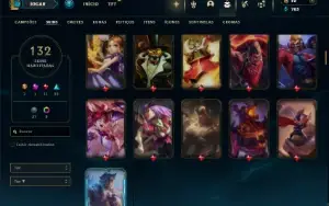 Esmeralda 4 com 150 Champs e 132 Skins + 5 Vitoriosas