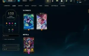 Esmeralda 4 com 150 Champs e 132 Skins + 5 Vitoriosas