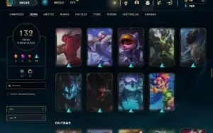 Esmeralda 4 com 150 Champs e 132 Skins + 5 Vitoriosas