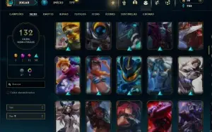 Esmeralda 4 com 150 Champs e 132 Skins + 5 Vitoriosas