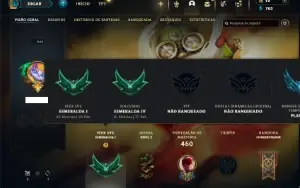 Esmeralda 4 com 150 Champs e 132 Skins + 5 Vitoriosas