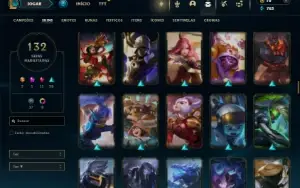 Esmeralda 4 com 150 Champs e 132 Skins + 5 Vitoriosas