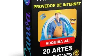 Pack Canva Provedor de Internet - 20 Artes Editáveis