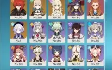 Conta Genshin-AR-56- 9 personagens 5*- 3 armas 5*