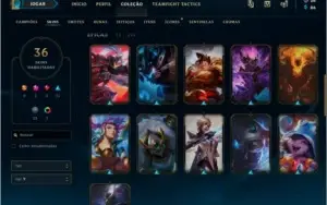 Conta Platina 4 - 63 champs - 36 skins