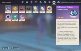 GENSHIN IMPACT CONTA COM GANYU, ZHONG e MONA 5⭐AR5
