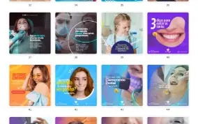 Pack Canva Dentista - 79 Artes Editáveis
