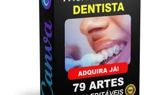 Pack Canva Dentista - 79 Artes Editáveis