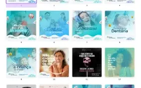 Pack Canva Dentista - 79 Artes Editáveis