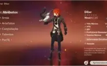 GENSHIN IMPACT - AR 5 - Diluc + Noelle + Rugido do Leao