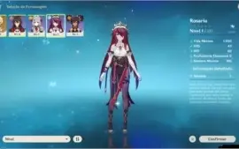 CONTA GENSHIN COM ROSARIA C1 + XINYAN