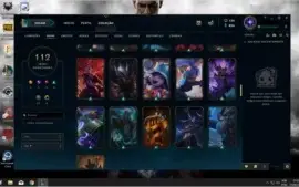 Conta de League of Legends com 111 Skins (Ouro IV)