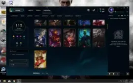 Conta de League of Legends com 111 Skins (Ouro IV)