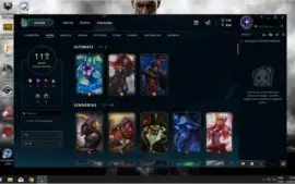Conta de League of Legends com 111 Skins (Ouro IV)