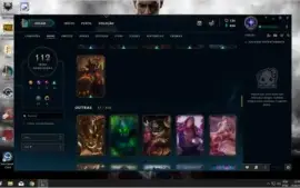 Conta de League of Legends com 111 Skins (Ouro IV)
