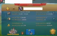 Conta Lords Mobile T4 531m poder 6m de Tropas (Migra 1090)
