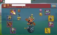 Conta Lords Mobile T4 531m poder 6m de Tropas (Migra 1090)