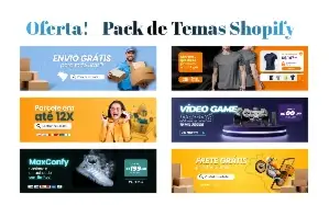 Pack de Temas Shopify + Brindes